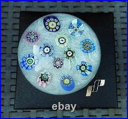 Vintage Perthshire Paperweights Millefiori Silhouettes Paperweight Rare Boxed
