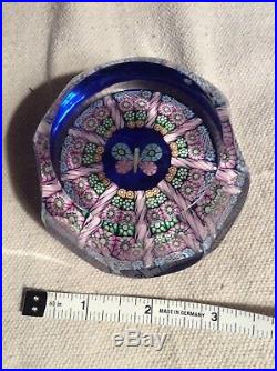 Vintage Perthshire Patterned Millefiori Scotland Paperweight 2.25 Inches