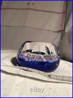 Vintage Perthshire Patterned Millefiori Scotland Paperweight 2.25 Inches