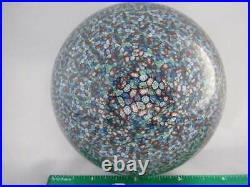 Vintage Quality Art Glass- Murano ClosePack Paperweight- Millefiori Canes- #68