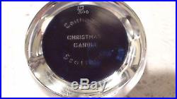 Vintage Rare 1984 Caithness Christmas Candle Scotland Paperweight