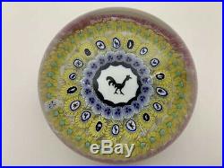Vintage Rare Baccarat Gridel Rooster 1971 Paperweight #1109 1200 Ed Perthshire