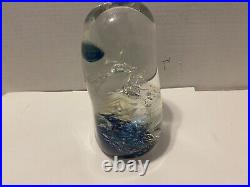 Vintage Rebecca Stewart 96 1997 Art Glass Paperweight 7 Big & Heavy