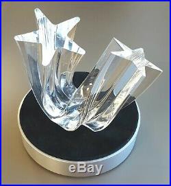 Vintage STEUBEN Crystal Glass STAR STEAM Figurine Paperweight withBox Neil Cohen