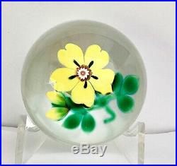 Vintage Selkirk Glass Hedgerow Series Primrose artglass paperweight (LE)