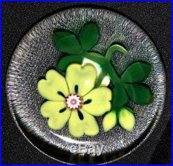 Vintage Selkirk Glass Hedgerow Series Primrose artglass paperweight (LE)