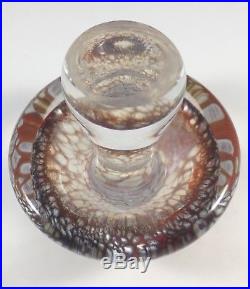 Vintage Selkirk Glass Paperweight Mushroom Signed