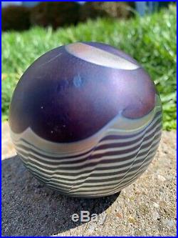 Vintage Signed 96 Classic Correia Iridescent Paperweight