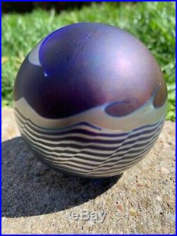 Vintage Signed 96 Classic Correia Iridescent Paperweight