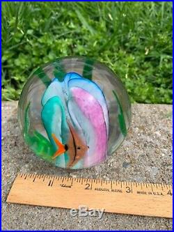 Vintage Signed 96 Glass Eye Studio Limited Edition Paperweight