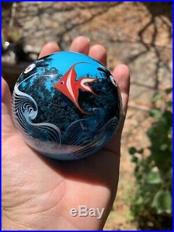 Vintage Signed Grant Randolph tide pool Paperweight