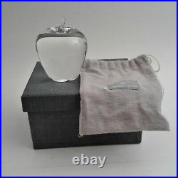 Vintage Signed STEUBEN Apple Paperweight 4 Box & Bag EXCELLENT