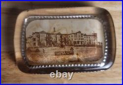 Vintage Soldiers & Sailors Home Erie Pa Glass Paperweight
