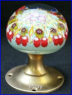 Vintage Strathearn Paperweight Doorknob Multiple Millefiori Colors #1