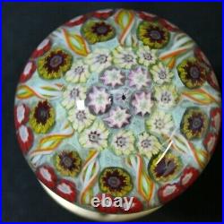 Vintage Strathearn Paperweight Doorknob Multiple Millefiori Colors #1