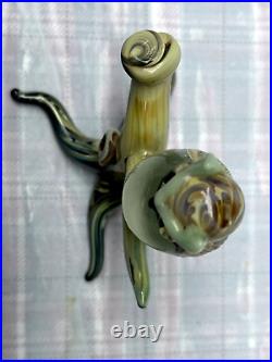 Vintage Studio Art Glass Owl Figurine Paperweight