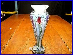 Vintage Vandermark Art Glass Paperweight Vase Sgd Vandermark, Merritt, Swan