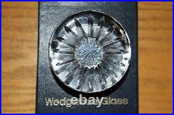 Vintage Wedgwood Glass Jasper Ware Lord Mountbatten Lead Crystal Paperweight