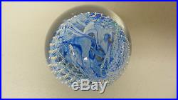 Vintage Whitefriars English Art Glass Paperweight, Great Colors