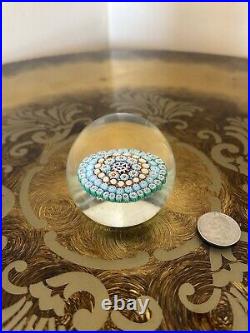 Vintage Whitefriars Millefiori Paperweight Date Cane 1975 Concentric Coloured