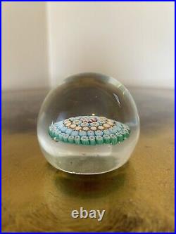 Vintage Whitefriars Millefiori Paperweight Date Cane 1975 Concentric Coloured