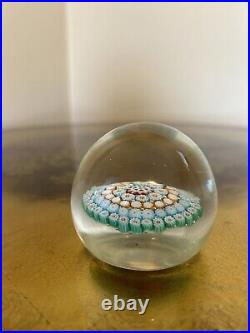 Vintage Whitefriars Millefiori Paperweight Date Cane 1975 Concentric Coloured