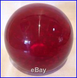 Vintage Whitefriars Paper Weight- Ruby Glass