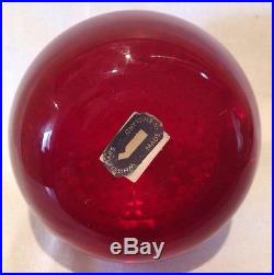 Vintage Whitefriars Paper Weight- Ruby Glass