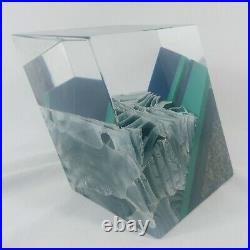 Vintage William Carlson Art Glass Granite 1994 Signed Dated
