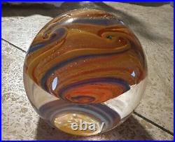 Vintage glass paperweight