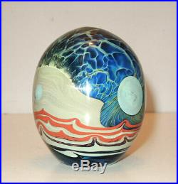 Vtg'71 John Lewis Studio Art Glass Bud Vase/Paperweight Signed & Dated