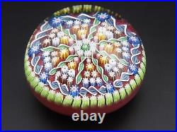 Vtg PERTHSHIRE CRIEFF SCOTLAND MILLEFIORI PAPERWEIGHT/Twisted Ribbons&Flowers