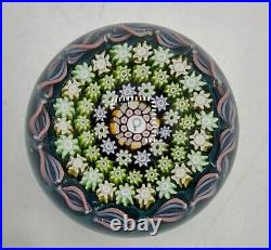 Vtg Perthshire Glass Paperweight Millefiori Crieff Scotland 2 Diameter