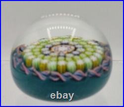 Vtg Perthshire Glass Paperweight Millefiori Crieff Scotland 2 Diameter