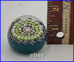 Vtg Perthshire Glass Paperweight Millefiori Crieff Scotland 2 Diameter