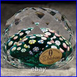 Whitefriars LE Smithsonian 1980 Diamond Faceted Paperweight